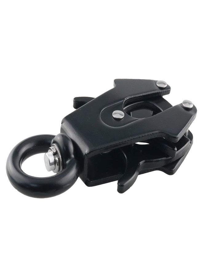 WHYHKJ 15mm Quick Release Dog Chain Buckle Frog Cable Leash Buckle Swivel Clip Heavy Duty Frog Clip Black Dog Leash Clasp 360 Degree for Pet Collar - Image 5