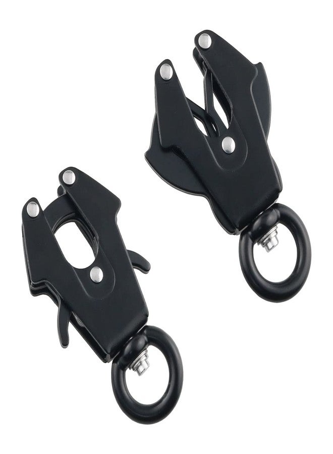 WHYHKJ 15mm Quick Release Dog Chain Buckle Frog Cable Leash Buckle Swivel Clip Heavy Duty Frog Clip Black Dog Leash Clasp 360 Degree for Pet Collar - Image 4
