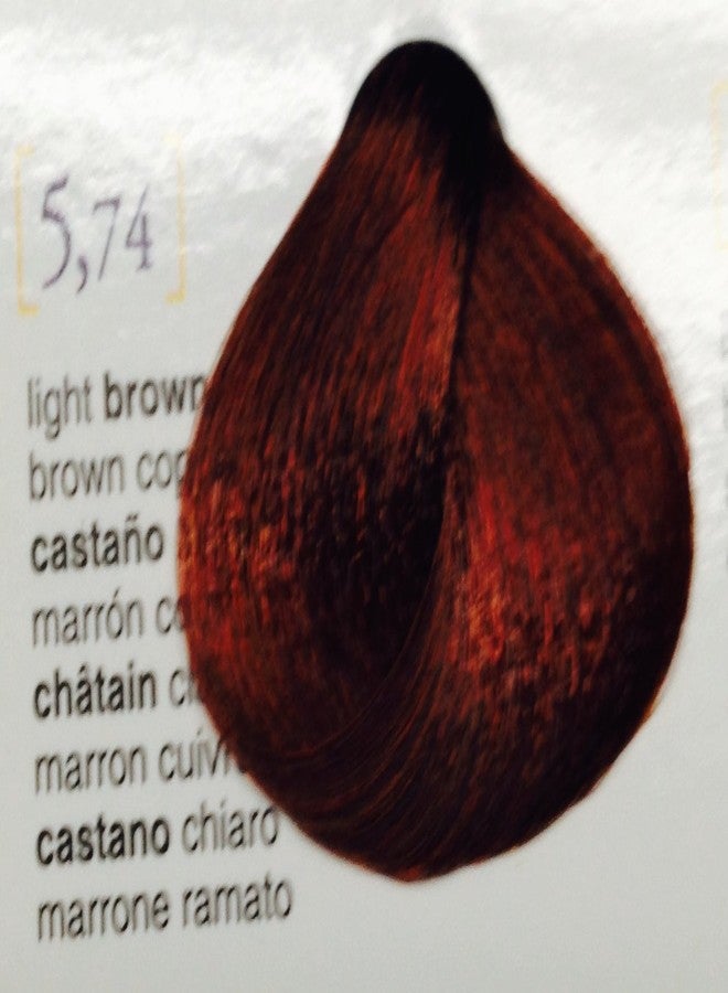 كريم تلوين الشعر سالرمفيجن رقم 5.74 بني نحاسي كستنائي فاتح، 2.3 أونصة