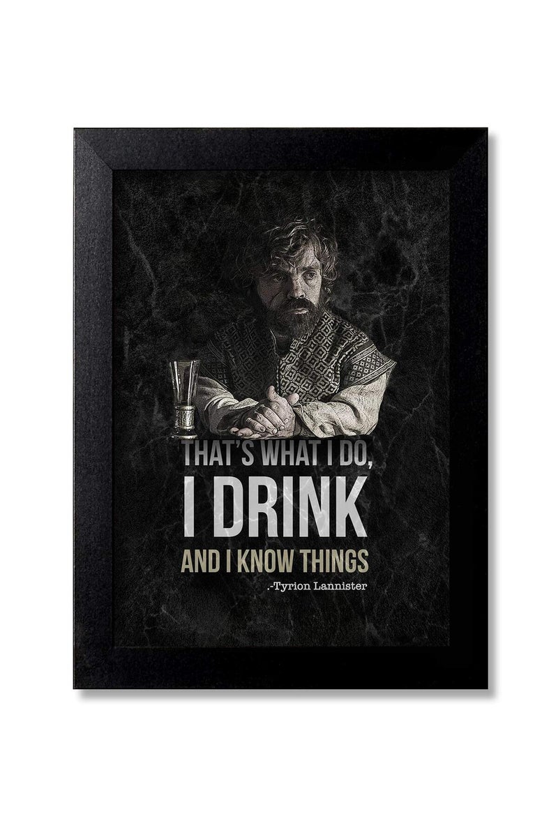 Blue Nexus Game of Thrones Posters Wall Poster with Wall Frame Wall Stickers Room Art Poster Painting Collection - Image 1