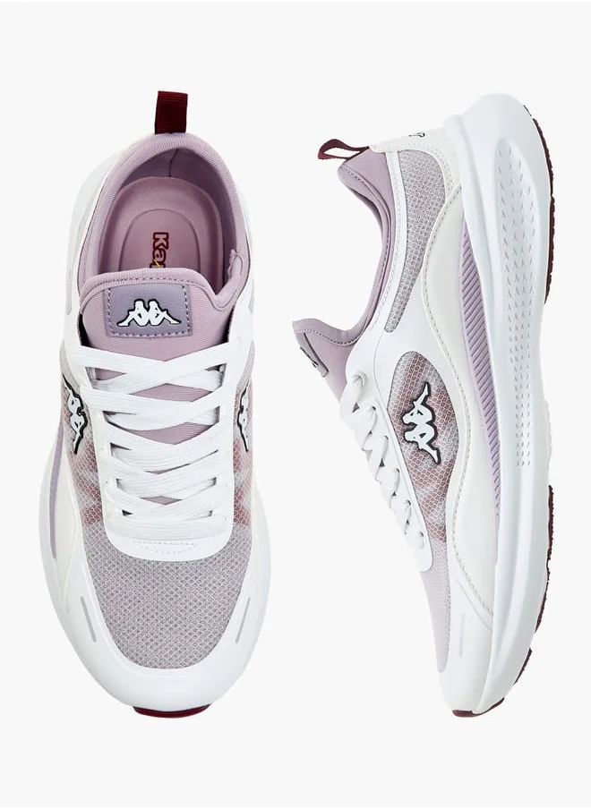 Kappa Women's Logo Print Sports Shoes with Lace-Up Closure