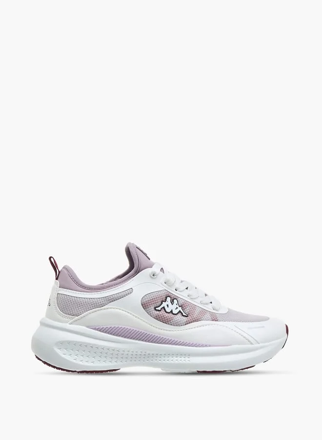 Women's Logo Print Sports Shoes with Lace-Up Closure
