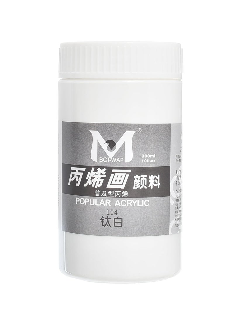 MBGI-WAP Acrylic Paint, Popular Acrylic 300ml 104 Titanium Dioxide - Image 1