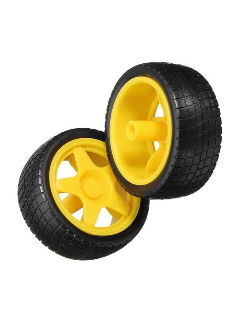 Arduino Car Rubber Tires – For DIY Robot and Arduino Car Kits 
