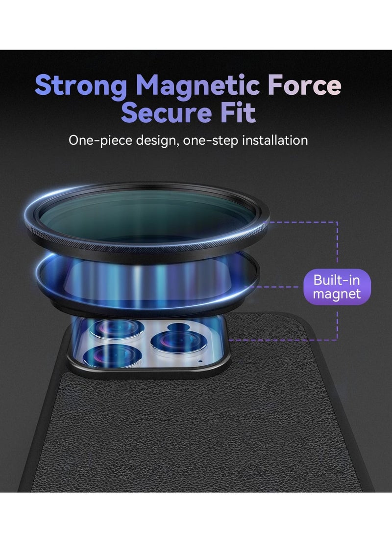 Generic - Magnetic Adjustable ND Filter & Phone Case Kit for iPhone 15 Pro Max, 58mm, ND2-ND32 (1-5 Stops) VND Filter with Protective Case, HD Optical Glass Neutral Density Filter Kit for iPhone - Image 1