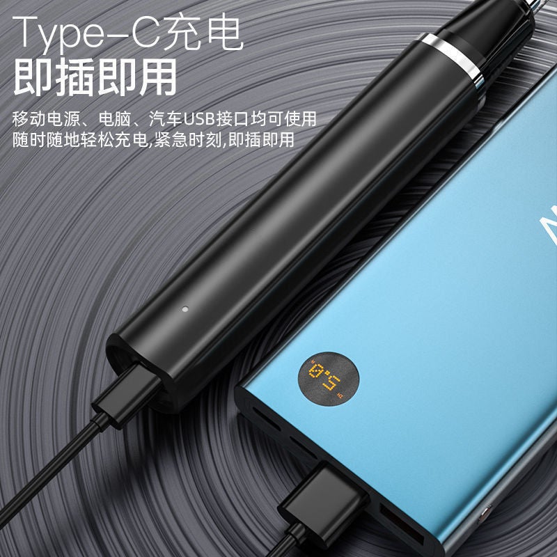New Portable Electric Nose Hair Trimmer Usb Rechargeable Nose Hair Trimmer Unisex Nasal Cavity Nostril Removal Nose Hair - Image 4