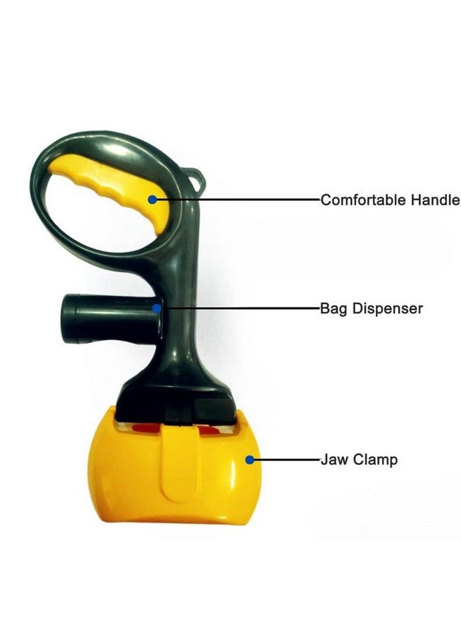 بت مغرفة فضلات الكلاب غير القابلة للكسر مصنوعة من مادة عالية القوة ومتينة ونابضة بالحياة وسهلة التقاط العشب والحصى - Image 3