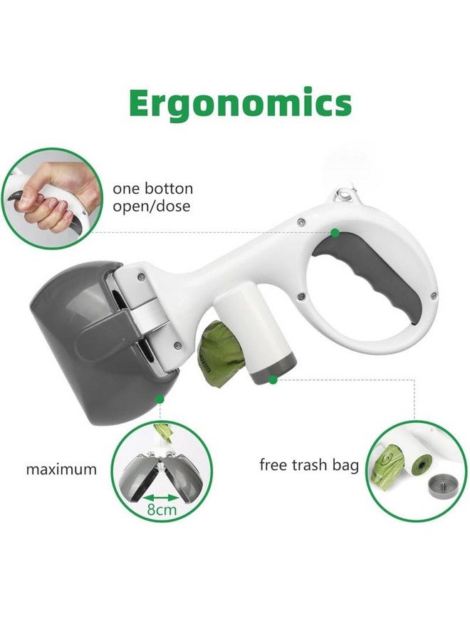 بت مغرفة فضلات الكلاب غير القابلة للكسر مصنوعة من مادة عالية القوة ومتينة ونابضة بالحياة وسهلة التقاط العشب والحصى - Image 2