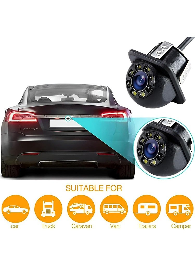 MR.SMART Mr Smart HD Car Backup Camera, 8 LED Night Vision, 170° Wide Angle, Waterproof Reverse Parking Camera - Image 2