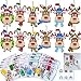 Winlyn 24 Sets Christmas Craft Kits Winter Crafts DIY Xmas Reindeer Head Ornaments Decorations Festive Foam Stickers Christmas Arts and Crafts for Kids Holiday Home Classroom Activities Party Favors - Image 2