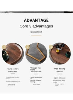 Generic Modern C Shaped End Table,Small Side Table Coffee Table for Small Space, Round Couch Side Table Slim Bedside Table for Living Room, Bedroom,Bedroom  - Image 3