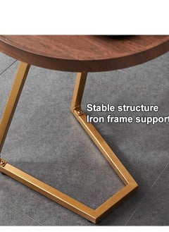 Generic Modern C Shaped End Table,Small Side Table Coffee Table for Small Space, Round Couch Side Table Slim Bedside Table for Living Room, Bedroom,Bedroom  - Image 5