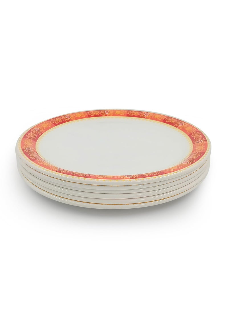 Superware Superware | Pure Melamine | Buffet Plate Set – Goldhill 12.5” (6 nos.) | Stain Free, Glazed Finish  - Image 5