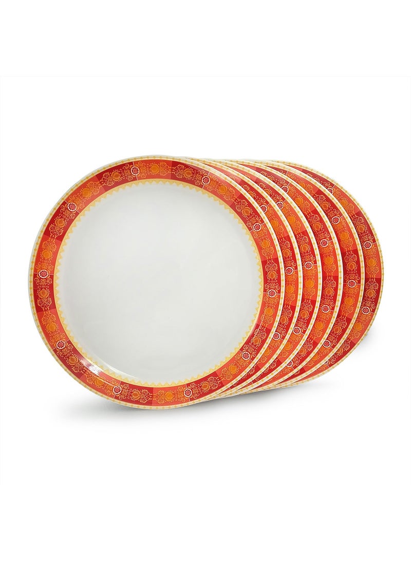 Superware Superware | Pure Melamine | Buffet Plate Set – Goldhill 12.5” (6 nos.) | Stain Free, Glazed Finish  - Image 2