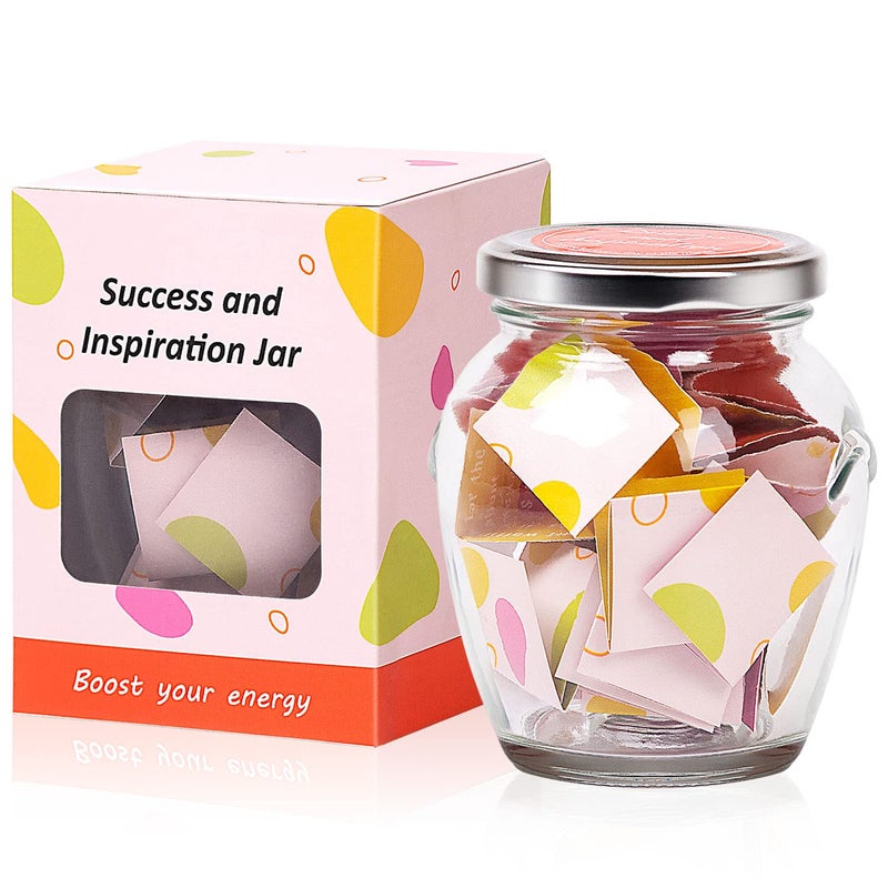 Success and Inspiration Jar Positive and Motivated Quotes Jar Gifts for Friends Female Birthday Gifts for Friends Female Going Away Employee Appreciation Thinking of You Gift for Friends Women
