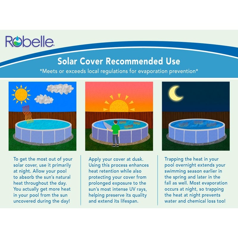 Robelle 18 Ft Blue/Silver Extra Heavy Duty Solar Cover for Above Ground Pool, Pool Solar Cover, 8-Mil Thick, 5-Year Warranty, Made in USA - Image 4