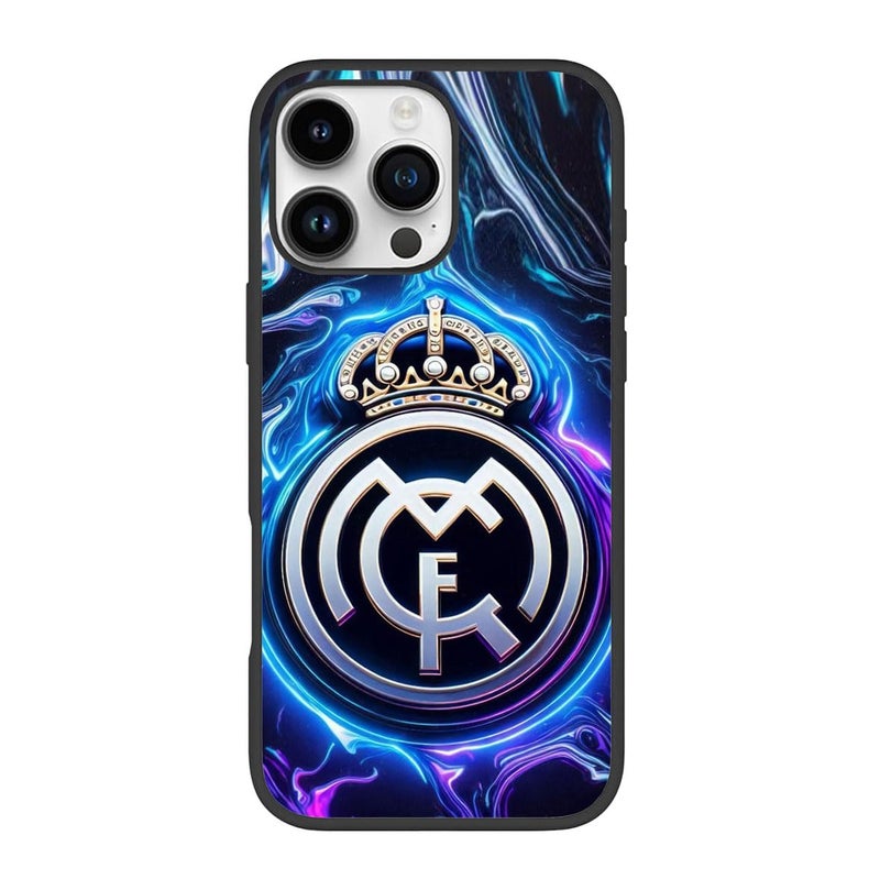 Silk Route Style 2 Real Madrid Logo Design Mobile Back Cover for Apple iPhone 13 Pro Multicolor