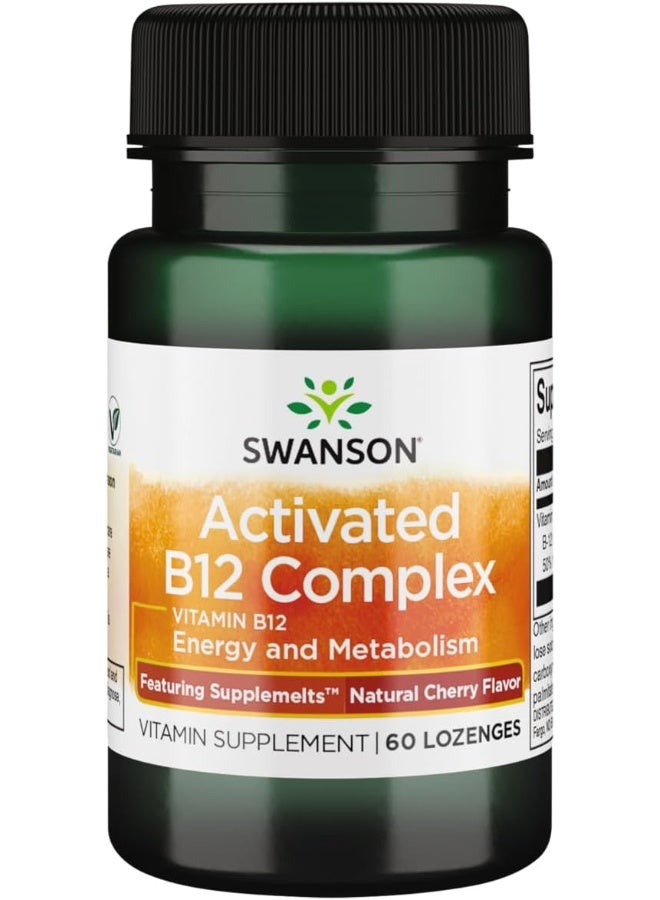 Swanson Supplemelts Sublingual Activated Vitamin B-12 60 Tabs - Image 1