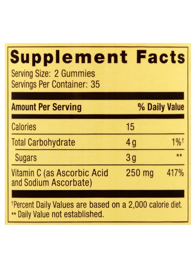 SPRING VALLEY سبرينغ فالي - فيتامين سي جومي 240 ملغ، 70 جومي برتقالية - Image 4