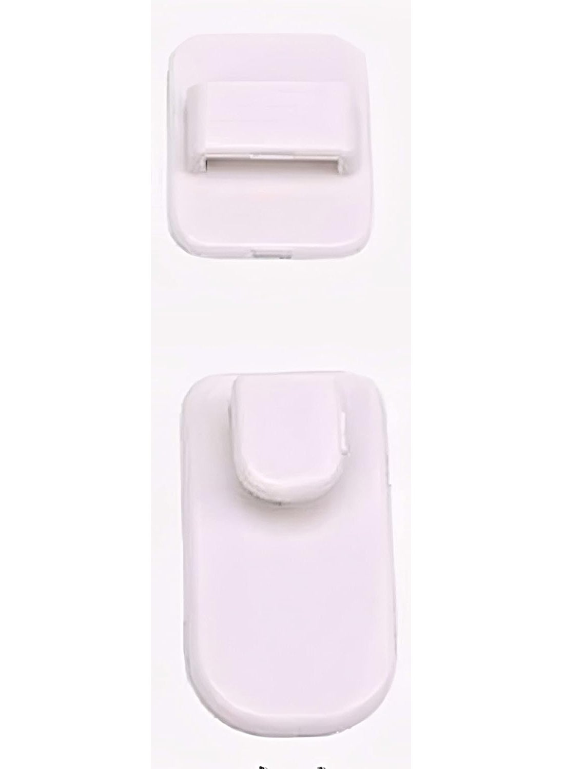 Generic Upkaranwale 1 Pcs Plastic Adhesive Hook for Hanging ACTV Remote Control Hook Self Adhesive Hook On Tiles Wall Door Cabinet Wall Holder Hooks WallSticking Hooks for Remote Control Hooks for Organization Bathroom Kitchen and Office White  - Image 2