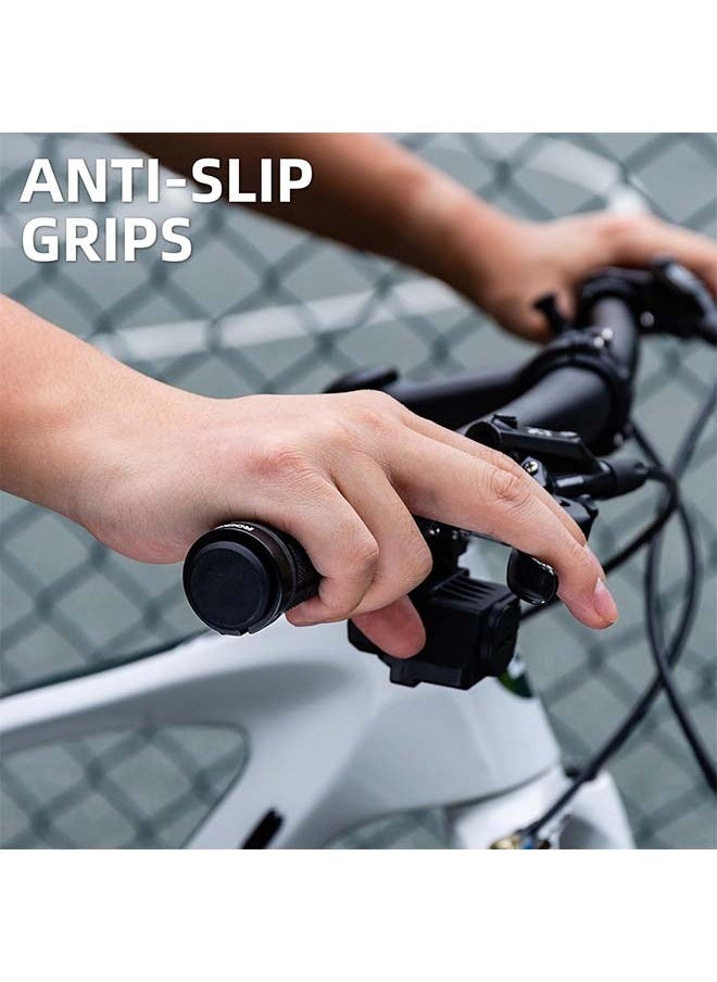 Rockbros ROCKBROS 4Pcs(2 Pairs) Bike Handlebar Grips Double Lock On Bike Grips Comfortable Anti-Slip Bicycle Handlebar Grips for Mountain Bike BMX Bike Scooter Beach Cruiser, Folding Bike  - Image 2