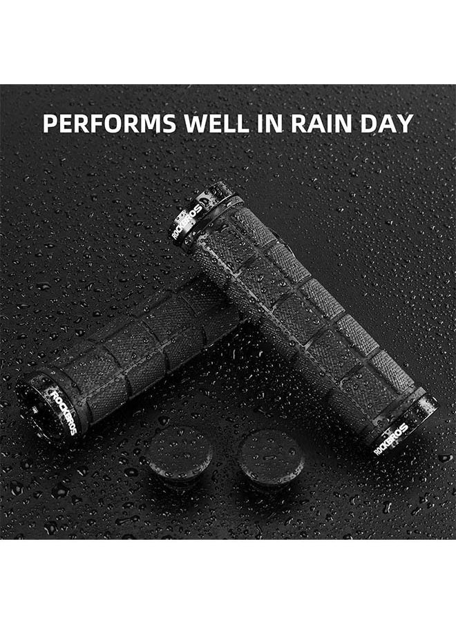 Rockbros ROCKBROS 4Pcs(2 Pairs) Bike Handlebar Grips Double Lock On Bike Grips Comfortable Anti-Slip Bicycle Handlebar Grips for Mountain Bike BMX Bike Scooter Beach Cruiser, Folding Bike  - Image 3
