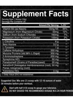 Condemned Laboratoriez Convict NEW High Stim Pre-Workout Watermelon  - Image 2