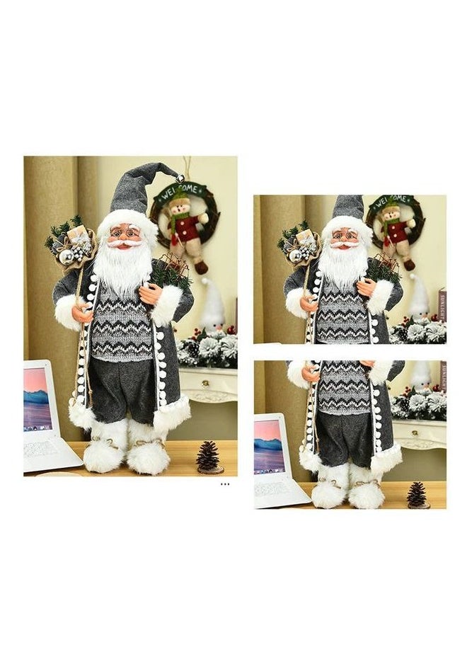 Generic Santa Grey Christmas Statue Size / 90 cm  - Image 2