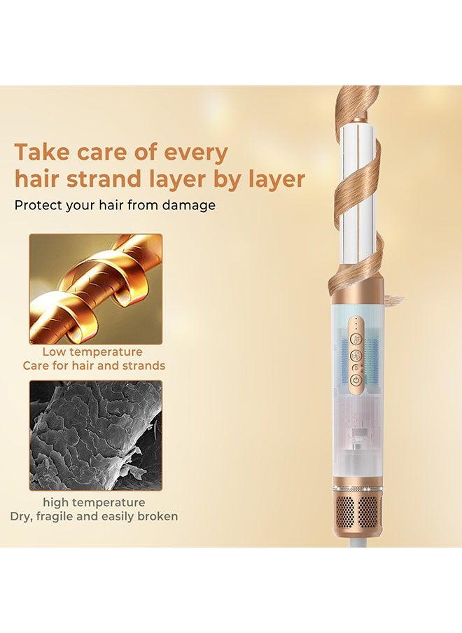 BESTIS - 7 In 1 Hair Dryer Brush Styling Tools Set 1400W Hot Air Hair Curler Styler with Straightening and Curling Wands, Ionic Blow Dryer with 110,000 RPM Motor for Women Hair Types - Image 1