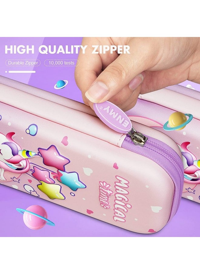 DD RETAILS DD RETAILS 3D Cover EVA Pencil Case || Large Capacity Pencil Pouch for Boys & Girls || Cartoon Design Pencil Box/Case/Pouch for School (Print May Very) (Pack of 1) (Unicon Pouch)  - Image 5