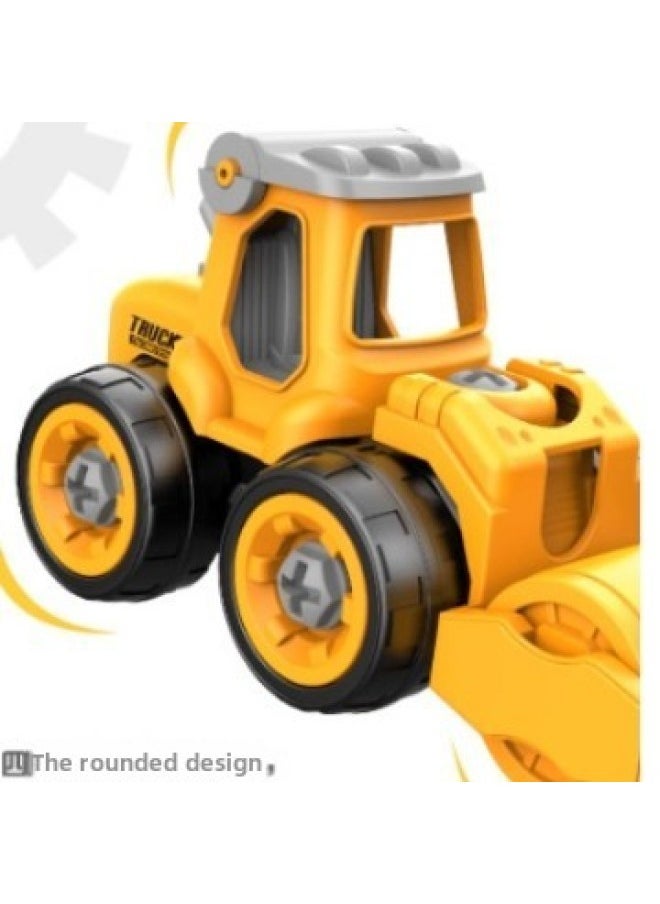 Generic - DIY Removable Engineering Vehicle Toy Suit Boy Screw Assembly Children Disassembly Simulation Sliding Model-Color:Disassembly And Assembly Of 4 Pieces Of Sea, Land And Air + 6 Projects (storage Box) - Image 1