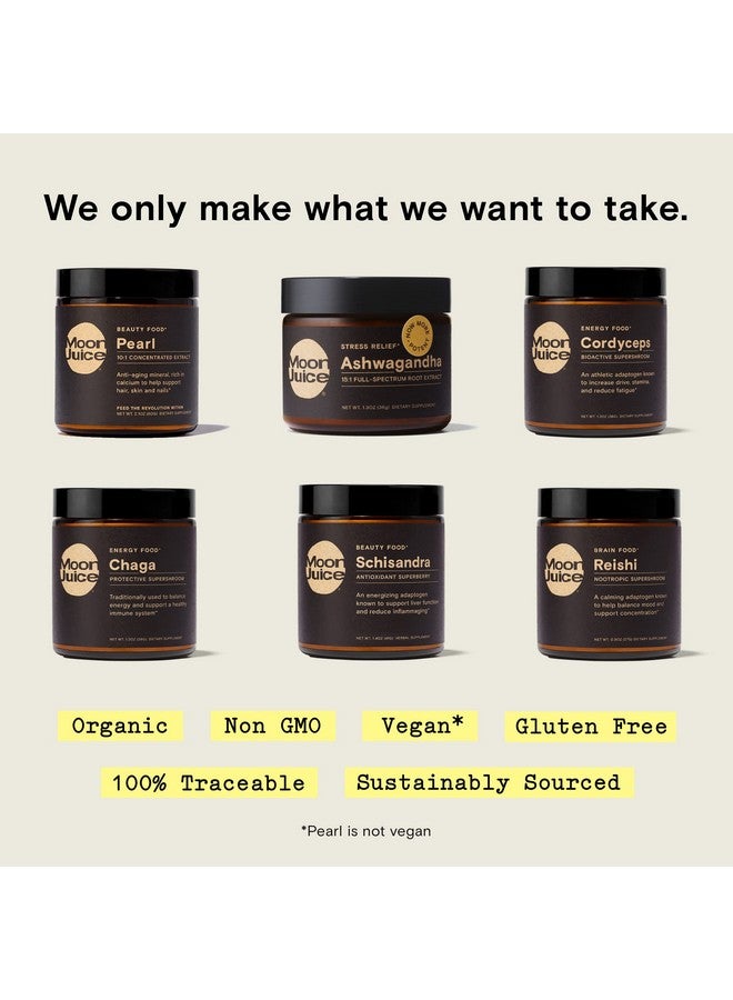 Moon Juice Reishi Organic Reishi Mushroom Powder Extract (700mg 1,3 and 1,6 Beta-Glucans per Serving) - Supports Mood, Concentration & Healthy Immune System - Vegan, Non-GMO (1.3oz) - Image 3