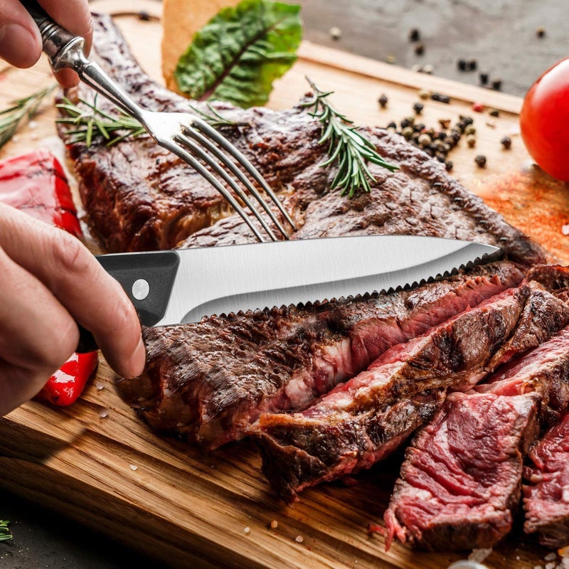 Hiware 72-Piece Silverware Set for 12, Stainless Steel Flatware Cutlery Set For Home Kitchen Restaurant Hotel, Mirror Polished, Dishwasher Safe - Image 5