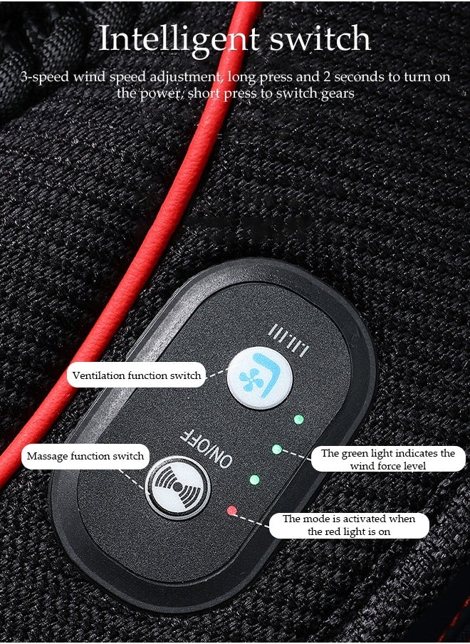 DUNISO Cooling Car Seat Cover,12V Circulation Ventilation Cooling Car Front Seat Cushion, Breathable Car Protection Seat Cushion,With 4 Fan，3 Speed Wind Speed Regulation，Wear Resistant And Anti Slip, Suitable For Summer, Suitable For Most Car Seats  - Image 4