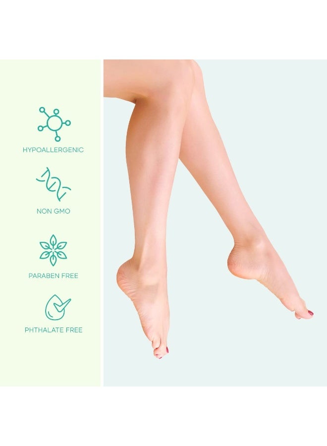 Skin 2.0 Sea Salt & Aloe Foot Masks - Cracked Heel Treatment, Soothing & Hydrating, Exfoliating Foot Mask - Dermatologist Tested Korean Skincare - Clean Beauty, Cruelty-Free, All Skin Types - 3 Pairs  - Image 5