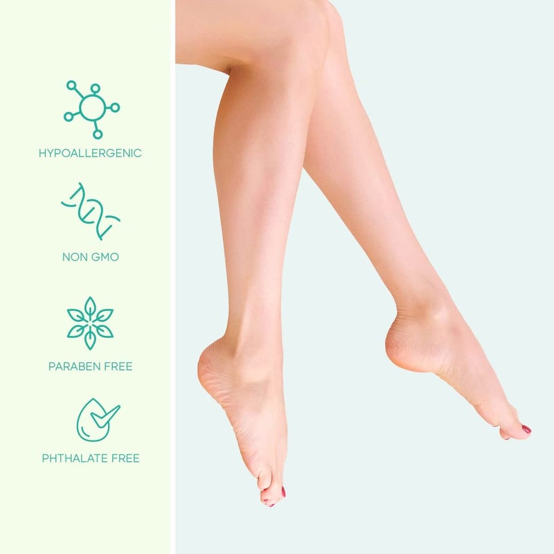 Skin 2.0 Sea Salt & Aloe Foot Masks - Cracked Heel Treatment, Soothing & Hydrating, Exfoliating Foot Mask - Dermatologist Tested Korean Skincare - Clean Beauty, Cruelty-Free, All Skin Types - 3 Pairs - Image 3
