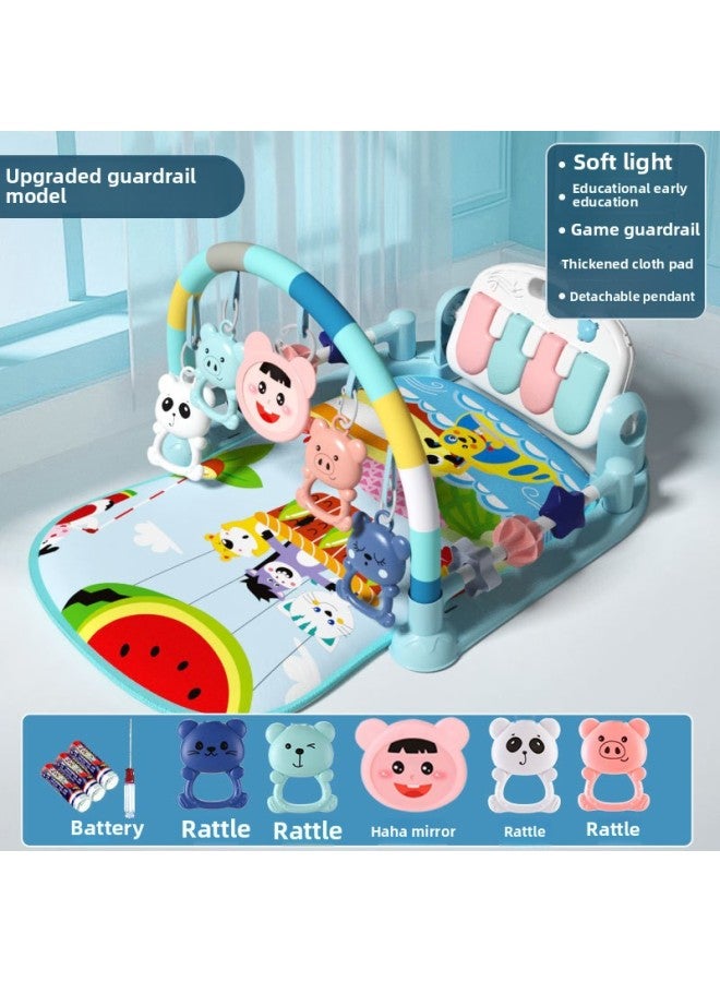 Baby Pedal Piano Fitness Rack Baby Baby Children Music Early Education Toys Three Months Wholesale-Color:[guardrail Upgrade] Free Battery Screwdriver  - Image 1