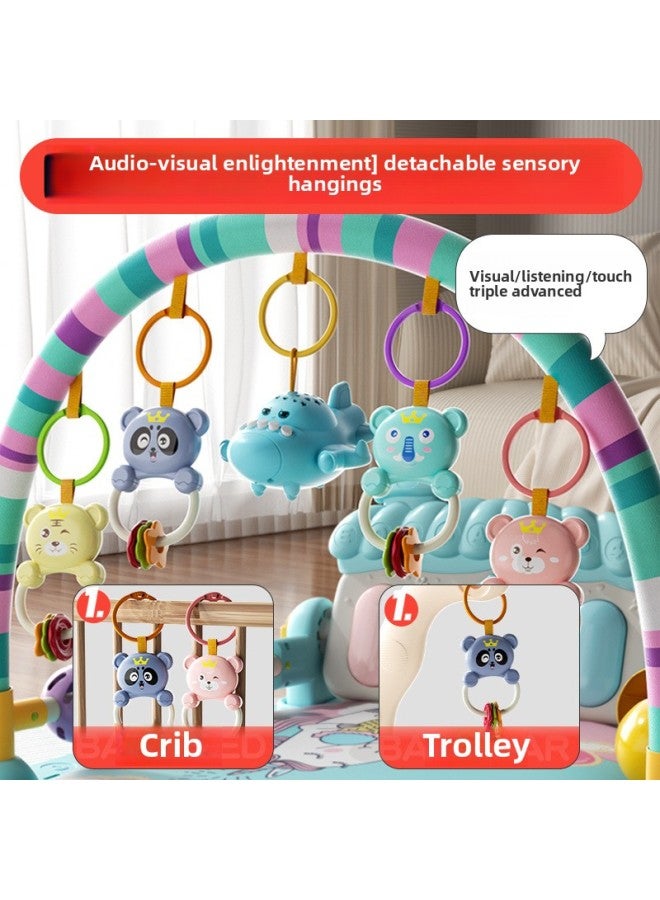Baby Pedal Piano Fitness Rack Baby Baby Children Music Early Education Toys Three Months Wholesale-Color:[guardrail Upgrade] Free Battery Screwdriver  - Image 5