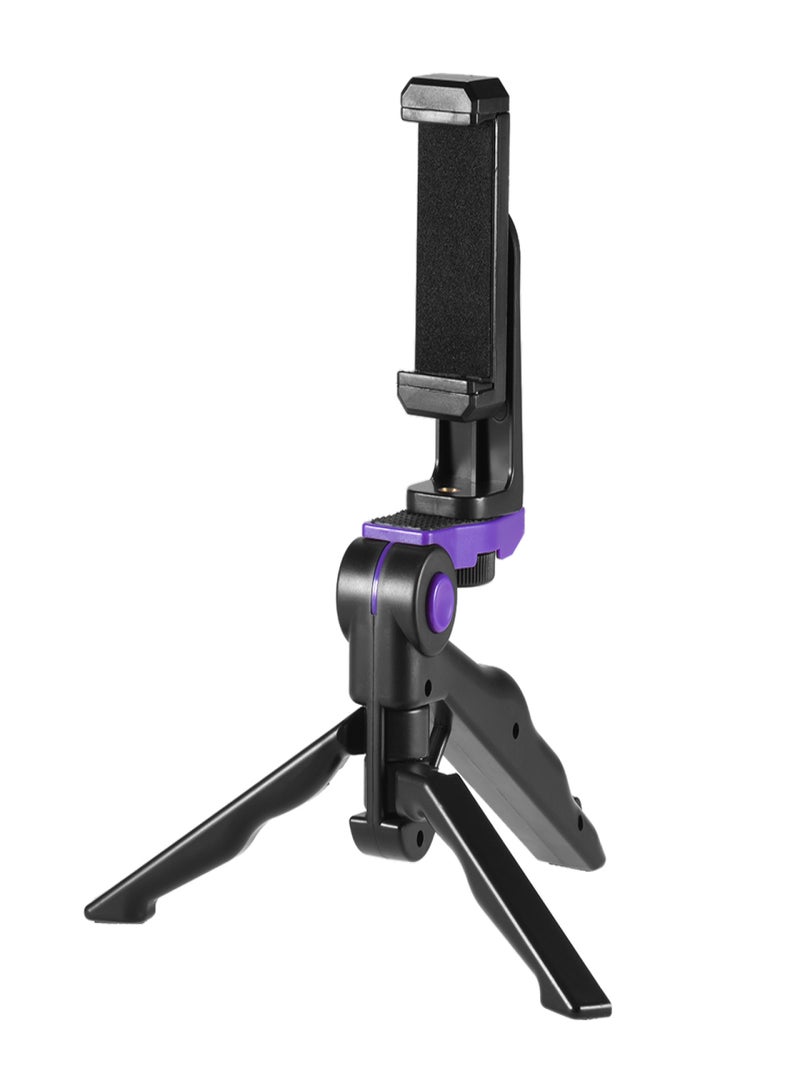 Universal Mini Phone Tripod Stand Handheld Grip Stabilizer with Adjustable Smartphone Clip Holder Bracket for iPhone 7 Plus/7/6/6 Plus/6s/ for Samsung Galaxy S7/S6  - Image 1