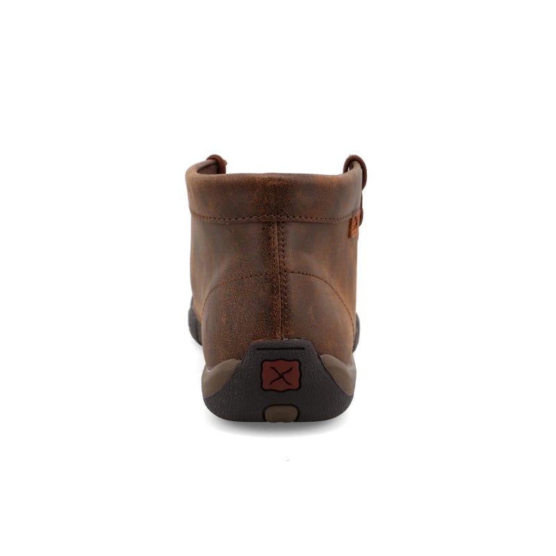 Twisted X Women's Chukka Driving Moc, Moc Toe, Brown & Tooled Flower, 9 M - Image 5