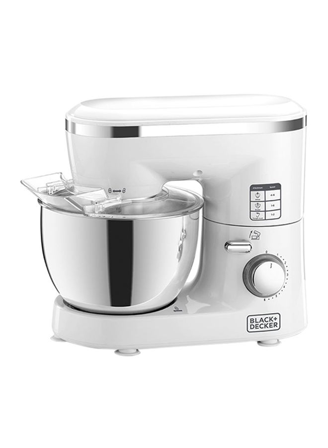 Stand Mixer With Stainless Steel Bowl 4 L 1000 W SM1000 White/Silver