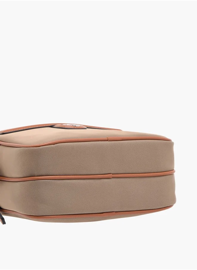 Celeste Womens Textured Crossbody Bag With Adjustable Strap And Zip Closure