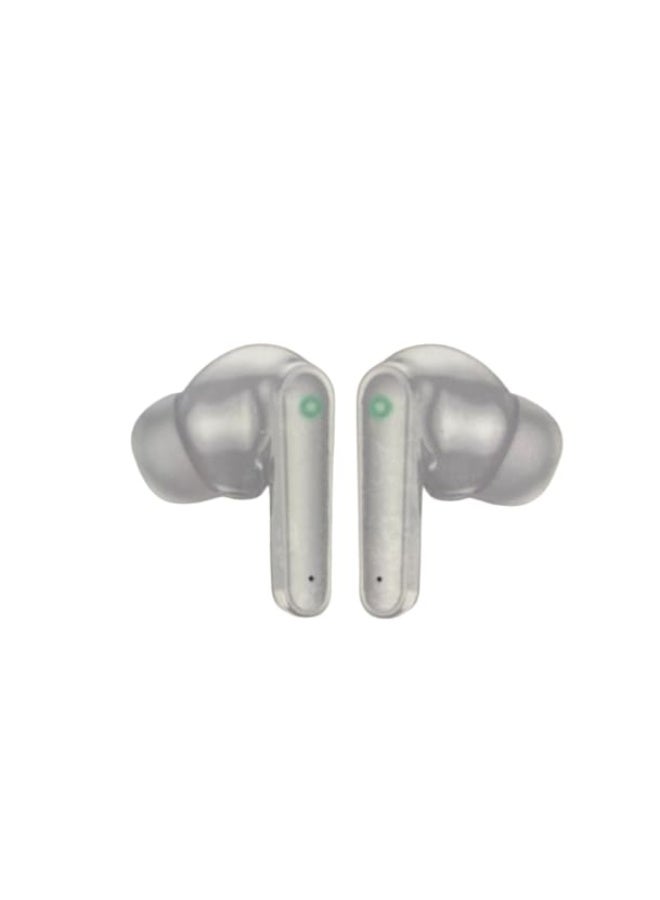سماعات أذن لاسلكية ممتازة EZRA TWS126 - عمر بطارية طويل، صوت سلس، ومقاومة للماء بمعيار IPX4 (أبيض)