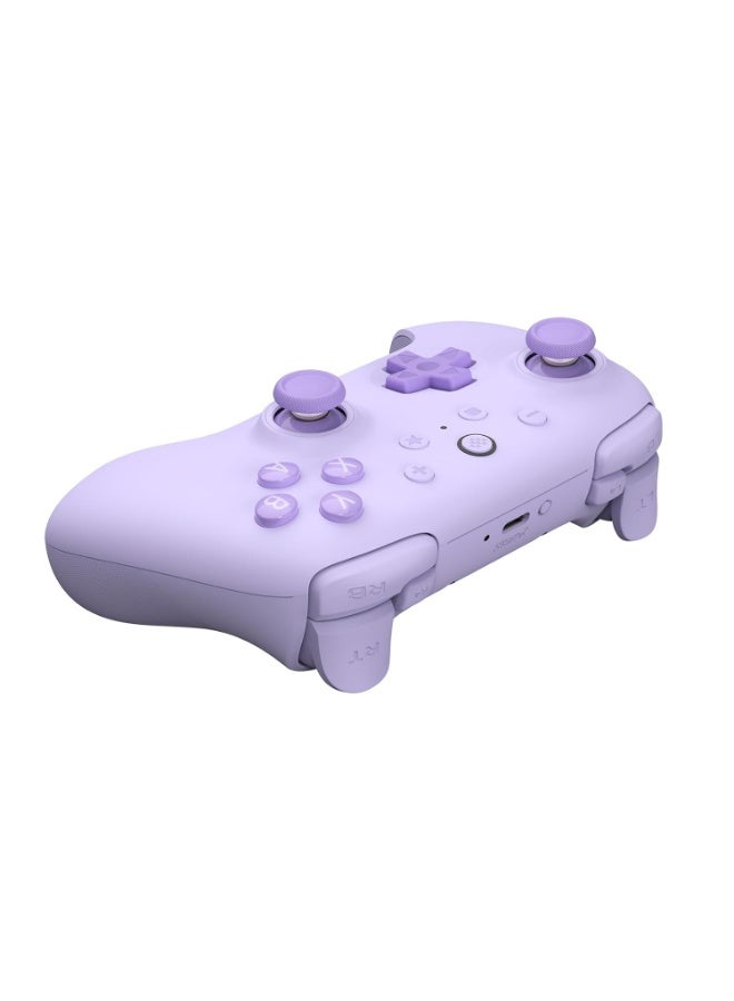 8بت دو وحدة تحكم لاسلكية 8BitDo Ultimate 2C  لأجهزة الكمبيوتر التي تعمل بنظامي التشغيل Windows وAndroid، بمعدل استجابة 1000 هرتز، وعصي تحكم تعمل بتقنية Hall Effect، ومحفزات Hall، وأزرار L4/R4 قابلة لإعادة التعيين - بنفسجي - Image 3