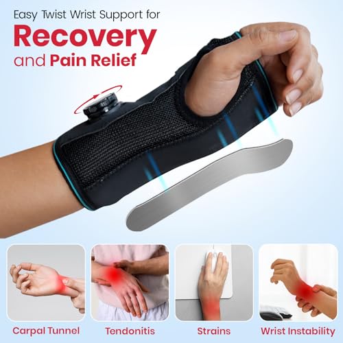 AGEasy (Max Group) Adjustable Wrist Hand Brace for Men & Women – Lightweight Wrist Support for Pain Relief, Stabilization & Recovery, Ideal for Arthritis, Sprains, Tendonitis & Carpal Tunnel Syndrome (Left) - Image 4