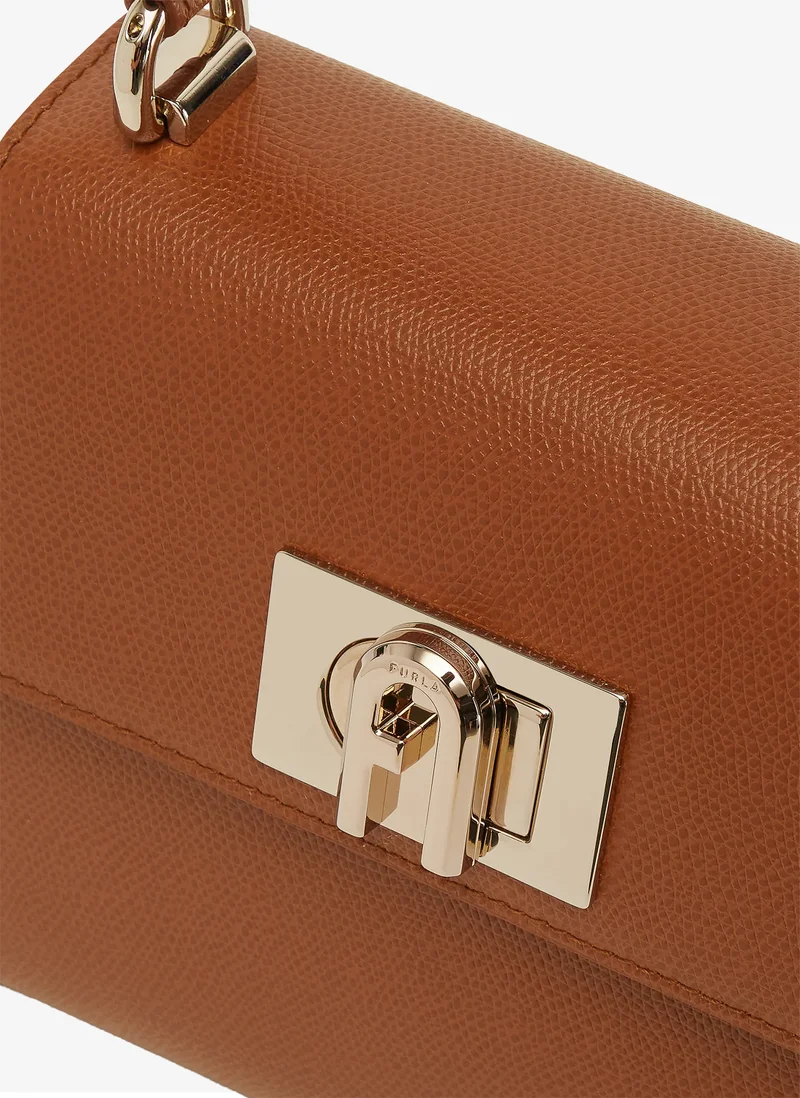 Furla Brown 1927 Cognac Top Handle - Mini for Women | Best Price UAE