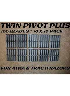 Personna Personna Twin Pivot Plus - 100 Blades (10 x 10 Bulk Pack) 