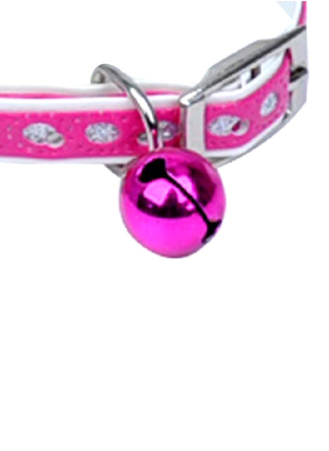 Adjustable Pet Collar With Bell Pink/White 20x15x5cm - pzsku/Z9424BA8ACF8C3CCB2775Z/45/_/1733983801/08767fed-d61e-4143-8947-ca2d597172e6