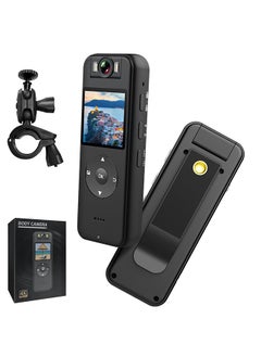 XiuWoo Body Camera with 4K HD Audio Video Recording，Portable Small Body Worn Cam Wearable Pocket, 1.4 in Screen Personal Police Recorder with 64GB Card for Home,Cycling  - Image 1