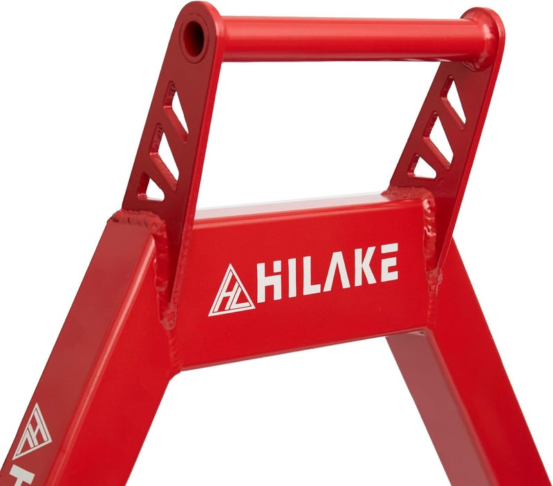 HILAKE Aluminum Motorcycle Stands Front and Rear 880lbs Heavy Duty Wheel Lift Combo for Yamaha Honda Kawasaki Suzuki - Red - Image 5